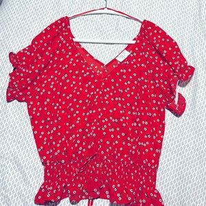 Red summer top